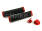 CLARK'S CLO201 LOCK-ON chwyty kierownicy 130mm czarne klamry czerwone aluminiowe anodyzowane