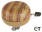 M-WAVE BELL DING-DONG dzwonek rowerowy stalowy drewno